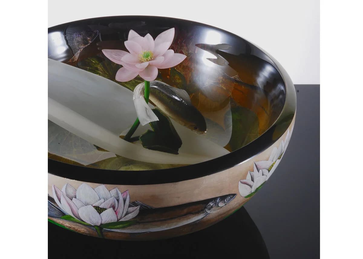 Sea Glass Tumbler by Hana Miura — handmade glass