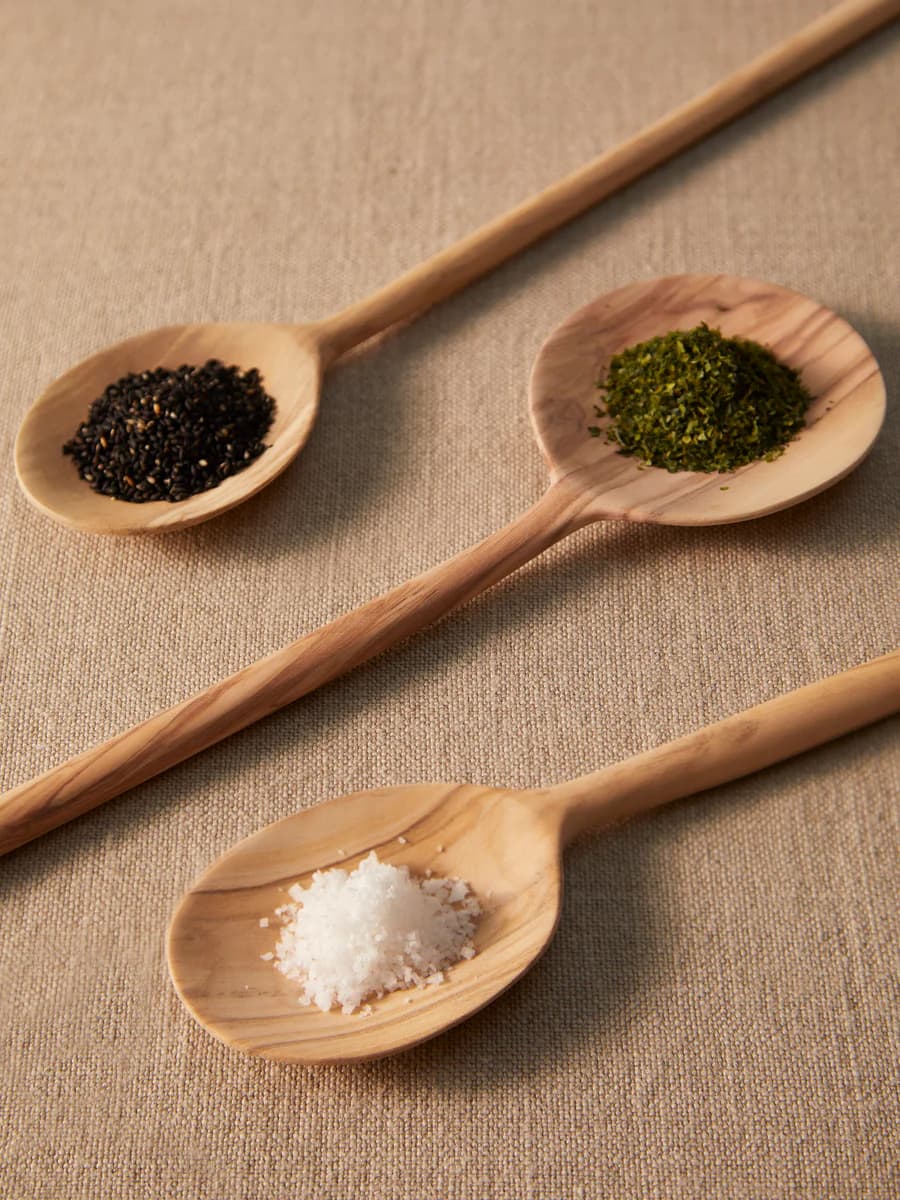 Hand-Carved Spoon Set (3)